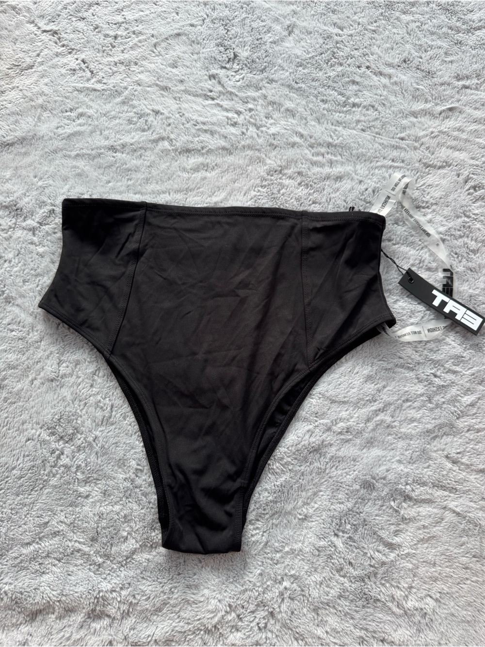 TA3 Kini Hi Cut Bottom Bikini Shapewear Swimsuit Separate Black Large